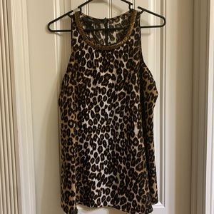 Alfani leopard pattern blouse, size 4